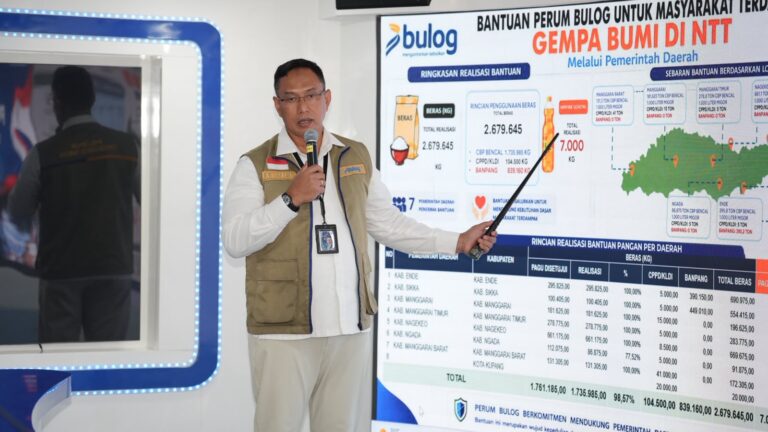 Bulog Sudah Salurkan 1,84 Juta Kg Beras untuk Korban Bencana di NTT