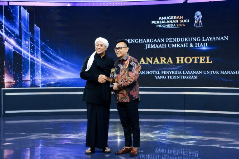 Anara Airport Hotel Raih Penghargaan “Hotel Penyedia Layanan untuk Manasik yang Terintegrasi” dalam Anugerah Perjalanan Suci Indonesia 2026